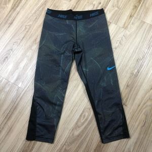 NIKE DRI FIT Running Athletic Tights Geometric Print XL